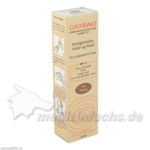 AVENE Couvrance Korrigier. Make-up-Fluid Honig, 30 ML