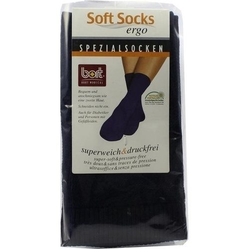 BORT SOFT-SOCKS N BLAU 38-40, 2 ST