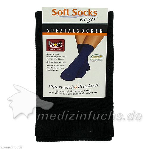 BORT SOFT-SOCKS W SCHWARZ 41-43, 2 ST