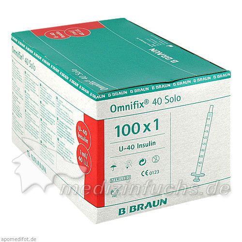 OMNIFIX INSULIN SOLO 40, 100X1 ML