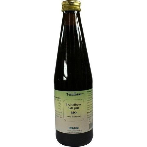 Preiselbeer Saft Pur Bio Vitalhaus, 330 ML