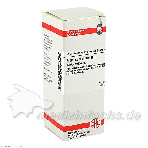 ARSENICUM ALB D 6, 50 ML