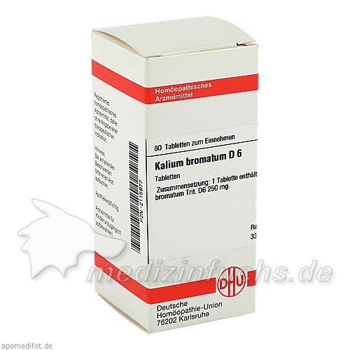 KALIUM BROMAT D 6, 80 ST