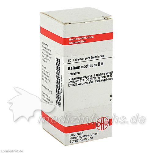 KALIUM ACET D 6, 80 ST