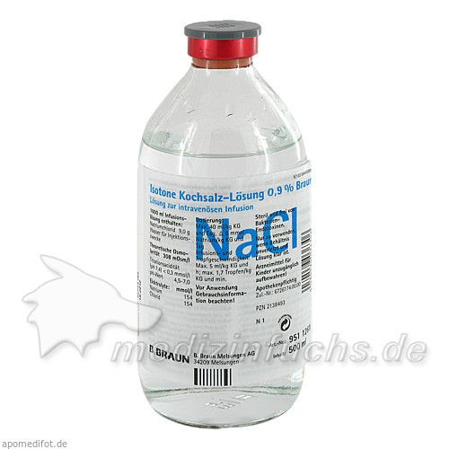 KOCHSALZ 0.9% ISOTON GL, 500 ML