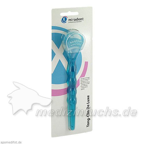 Tong-Clin De Luxe Zungenreiniger transparent blau, 1 ST