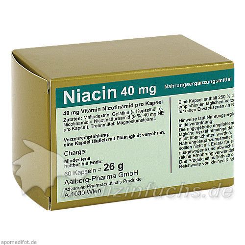 Niacin 40mg pro Kapsel, 60 ST