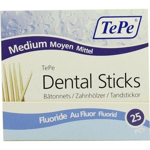 TePe Zahnholz mittel Fluorid, 25 ST