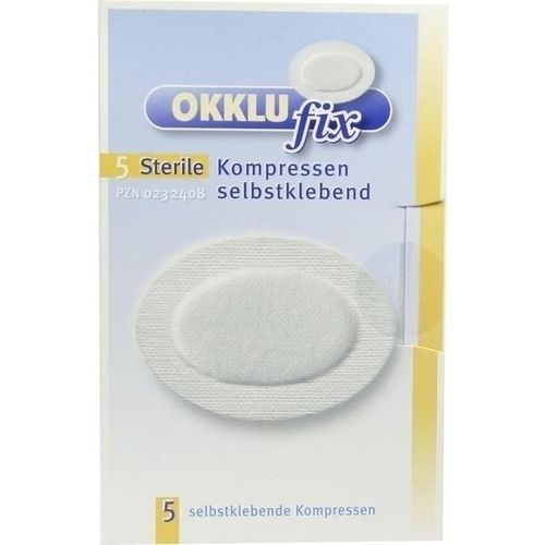 OKKLUfix steril Augenkompresse selbstklebend, 5 ST