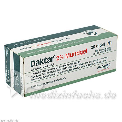 Daktar 2% Mundgel, 20 G