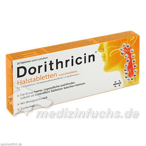 DORITHRICIN Halstabletten, 20 ST