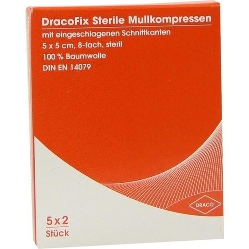 DRACOFIX PEEL KOM steril 5X5 8fach, 5X2 ST