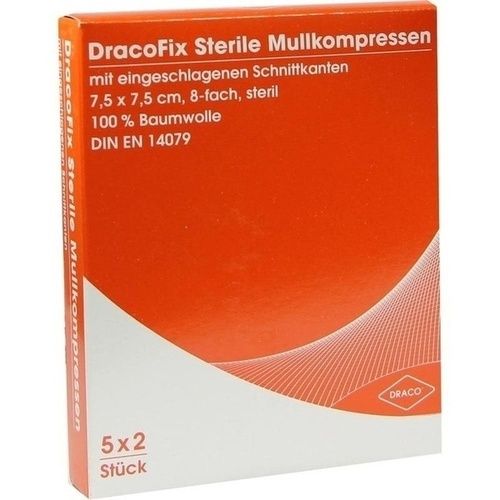 DRACOFIX PEEL KOM steril 7.5X7.5 8fach, 5X2 ST