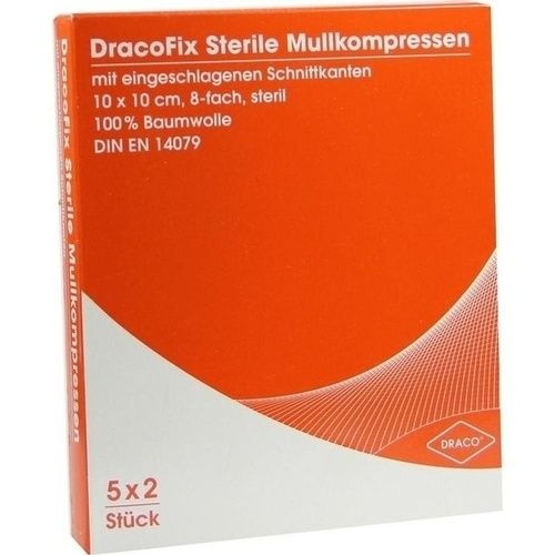 DRACOFIX PEEL KOM steril 10X10 8fach, 5X2 ST