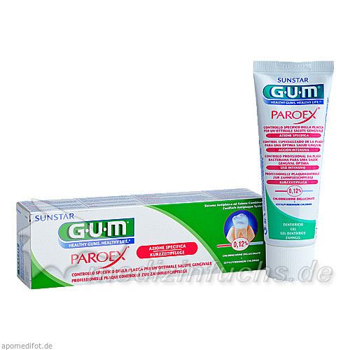 GUM Paroex 0.12% CHX Zahngel, 75 ML