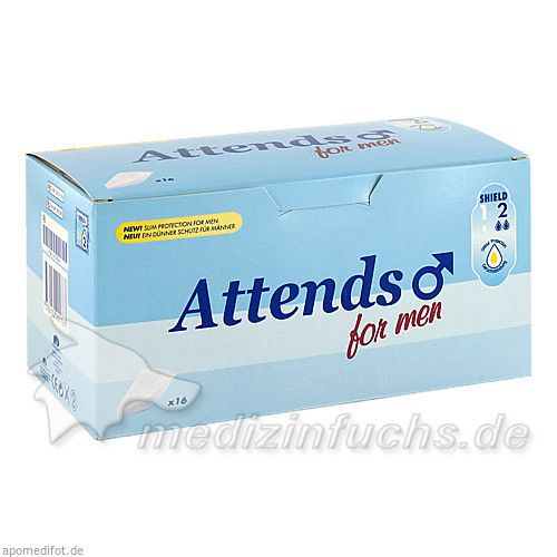 Attends for men Shield 2 Box, 16 ST