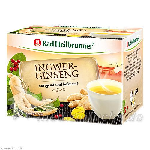 Bad Heilbrunner Ingwer-Ginseng Tee, 15 ST