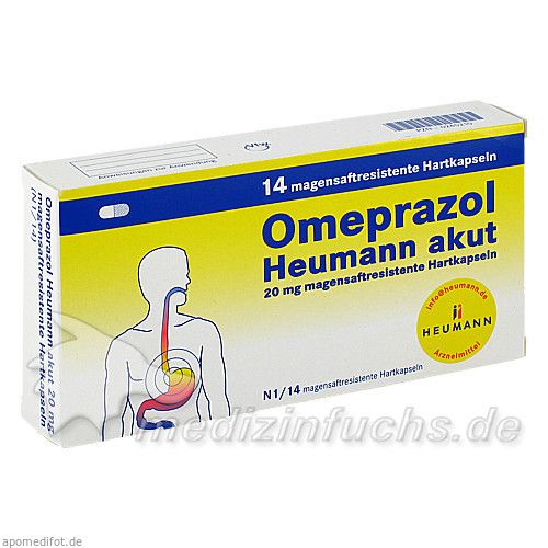 OMEPRAZOL Heumann akut 20 mg magensaftr.Hartkps., 14 ST