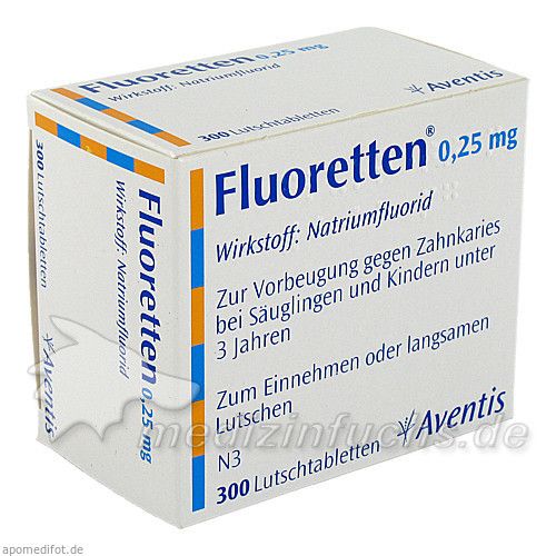 FLUORETTEN 0.25MG, 300 ST