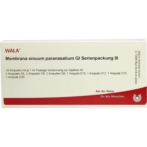 Membrana sinuum paranasal. Gl Serienpackung III, 10X1 ML