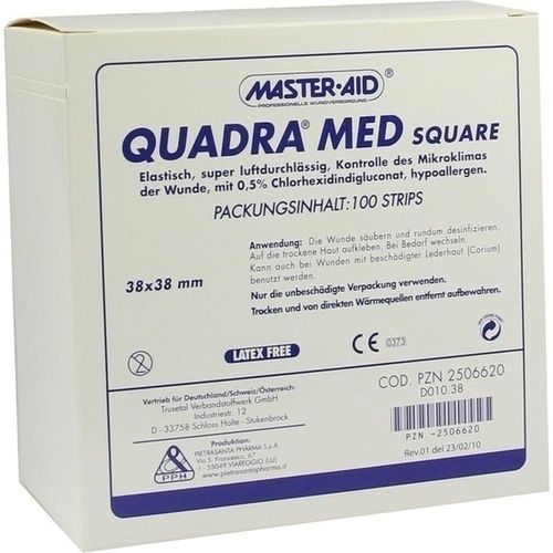 QUADRA MED square 38x38 mm Master Aid, 100 ST