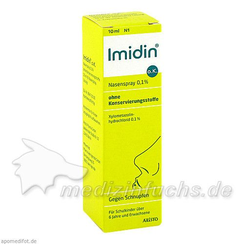 Imidin oK Nasenspray 0.1% ohne Konservierungsstoff, 10 ML