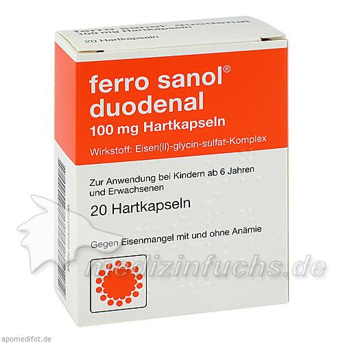 FERRO SANOL DUODENAL magens.res.Pellets in Kapseln, 20 ST