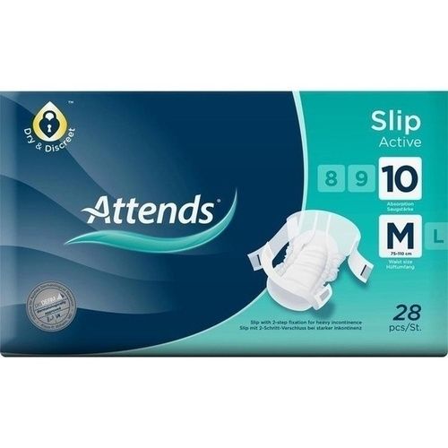 Attends Slip Active 10 Medium, 28 ST