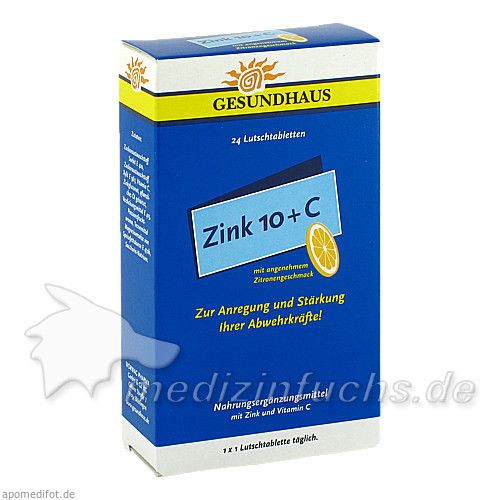 ZINK 10+C Lutschtabletten, 24 ST