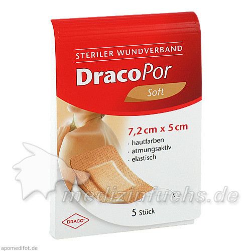 Dracopor Wundverband steril hautfarben ster5x7.2cm, 5 ST