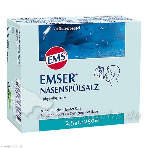 EMSER NASENSPÜLSALZ physiologisch Beutel, 20 ST