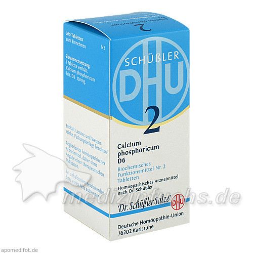 BIOCHEMIE DHU 2 CALCIUM PHOSPHORICUM D 6, 200 ST