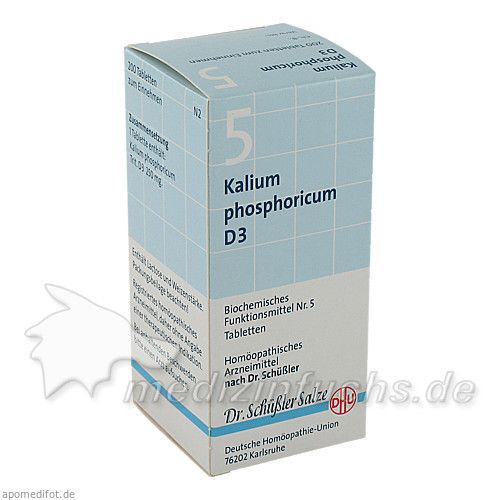 BIOCHEMIE DHU 5 KALIUM PHOSPHORICUM D 3, 200 ST