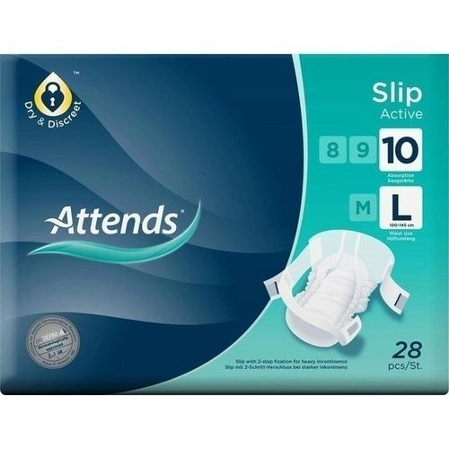 Attends Slip Active 10 Large, 28 ST