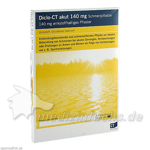 DICLO-CT akut 140 mg Schmerzpflaster, 5 ST