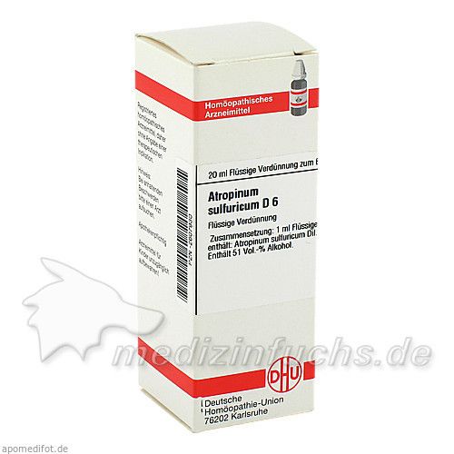 ATROPINUM SULF D 6, 20 ML