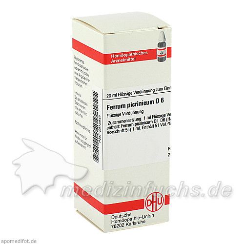 FERRUM PICRINIC D 6, 20 ML