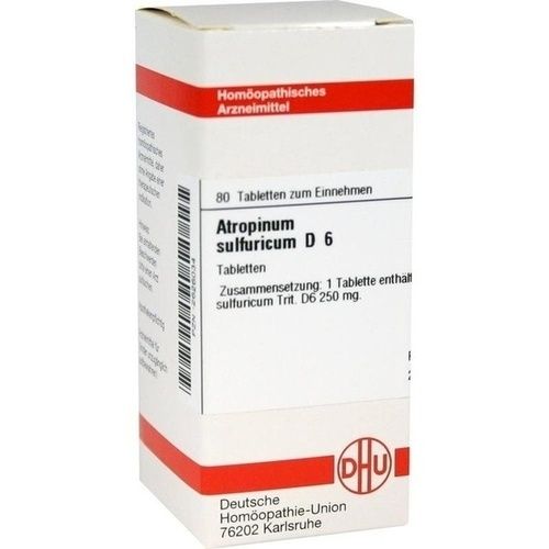 ATROPINUM SULF D 6, 80 ST