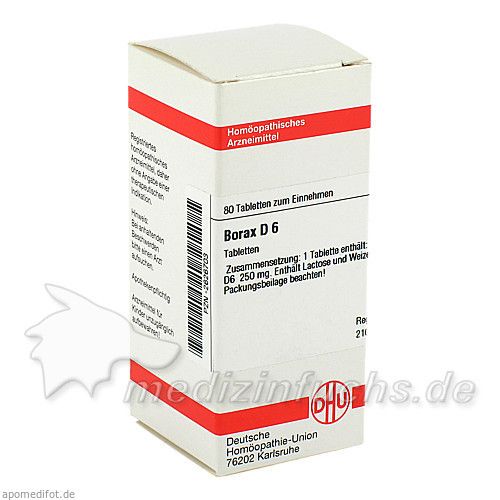 BORAX D 6, 80 ST