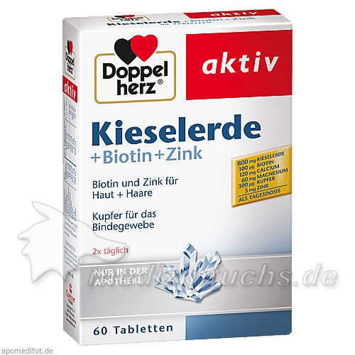 Doppelherz Kieselerde + Biotin, 60 ST