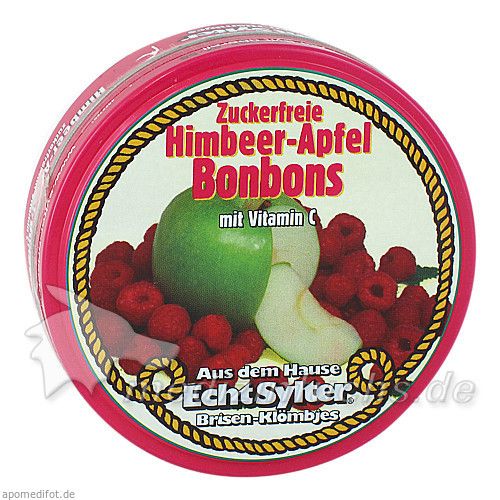 Echt Sylter Himbeer-Apfel-Bonbons zuckerfrei, 70 G