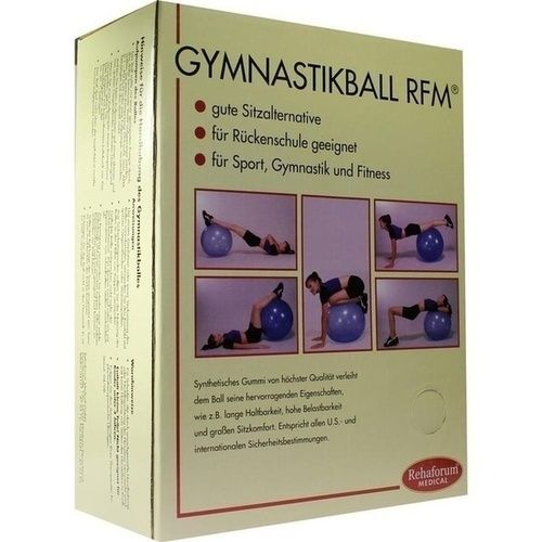 Gymnastikball Rehaforum 65cm blau-metallic, 1 ST