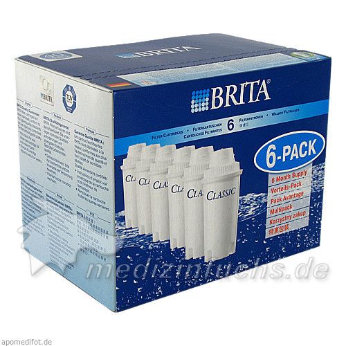 Brita Filter Classic Pack 6, 6 ST