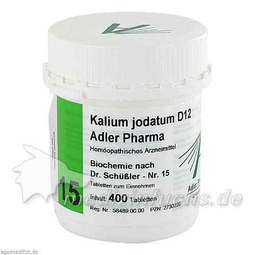 Biochemie Adler 15 Kalium Jodatum D12 Adler Pharma, 400 ST