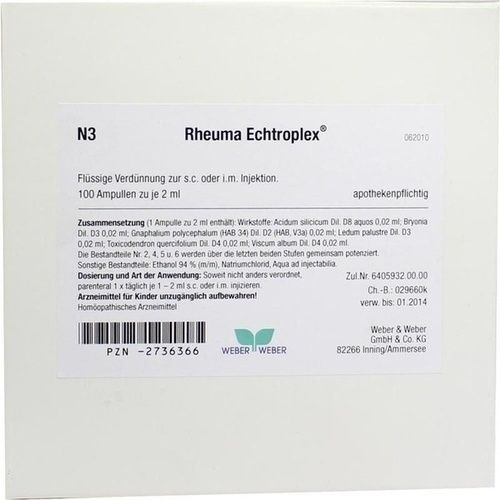 Rheuma Echtroplex, 100X2 ML