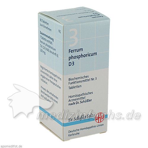 BIOCHEMIE DHU 3 FERRUM PHOSPHORICUM D 3, 80 ST