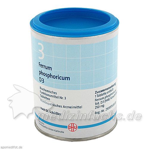 BIOCHEMIE DHU 3 FERRUM PHOSPHORICUM D 3, 1000 ST