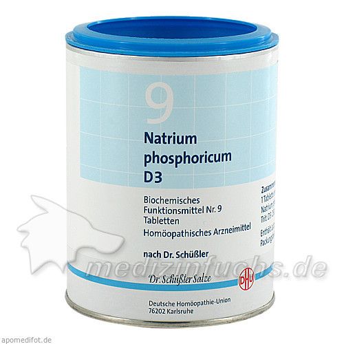 BIOCHEMIE DHU 9 NATRIUM PHOSPHORICUM D 3, 1000 ST