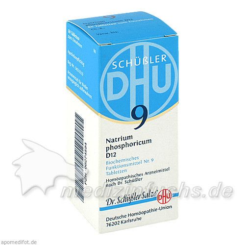 BIOCHEMIE DHU 9 NATRIUM PHOSPHORICUM D12, 80 ST