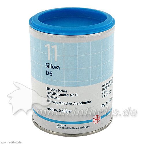 BIOCHEMIE DHU 11 SILICEA D 6, 1000 ST